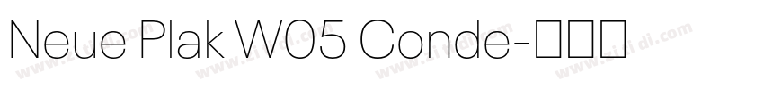 Neue Plak W05 Conde字体转换